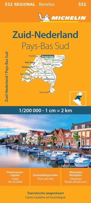Kaart Regional 532 Nederland Zuid