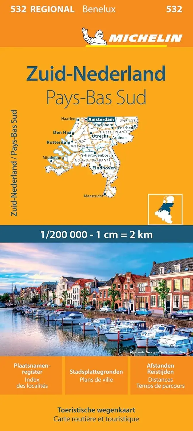 Kaart Regional 532 Nederland Zuid