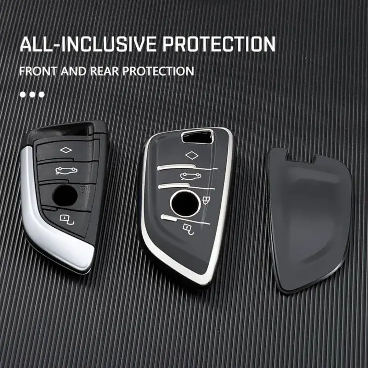 TPU Sleutelhoesje voor Bmw zwart B4A