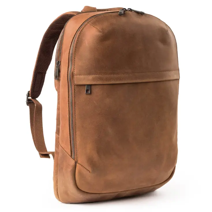 Accezz Leren Laptop rugtas