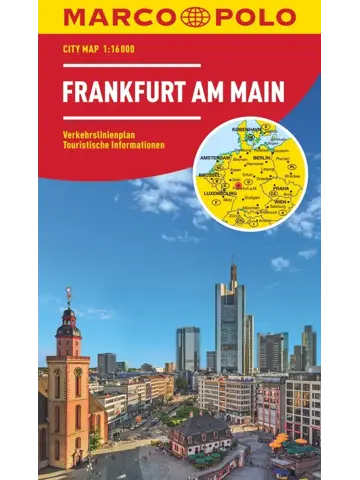 Stadsplattegrond City Map Frankfurt am Main