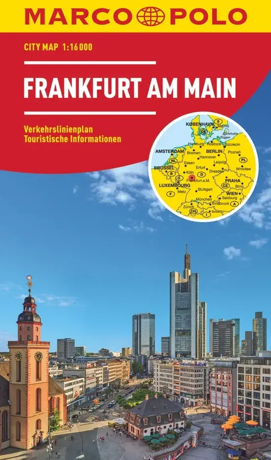 Stadsplattegrond City Map Frankfurt am Main