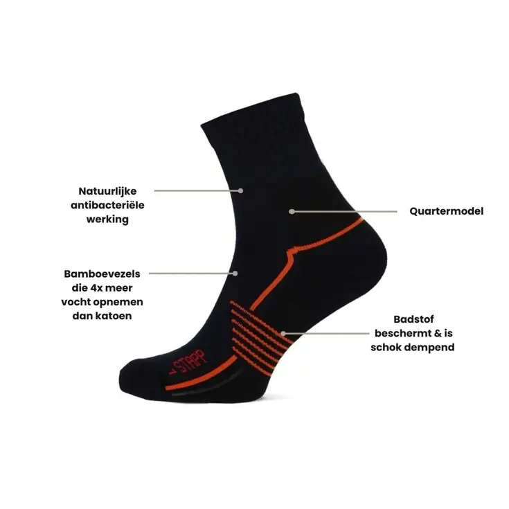 STAPP - Active Bamboe Quarter - Wandelsokken