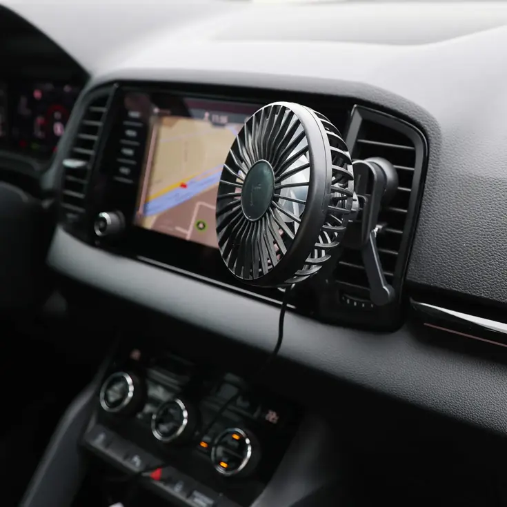 Ventilator voor auto met USB-A aansluiting Ø10,5cm