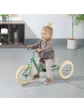 2-in-1 Loopfiets Driewieler met Duwstang