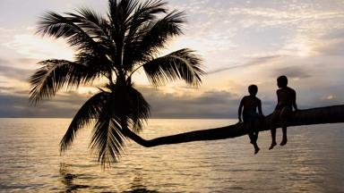 Thailand, Koh Phangan, zonsondergang - GettyImages-166275488