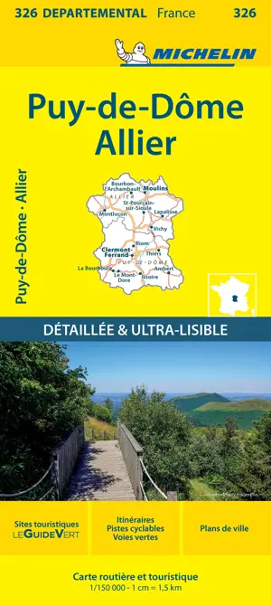 Wegenkaart Local 326 Allier - Puy-de-Dome