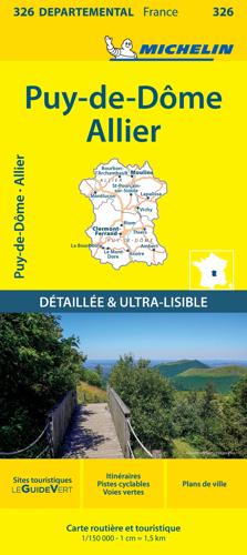 Wegenkaart Local 326 Allier - Puy-de-Dome