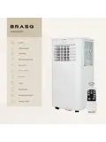 Mobiele airco met afstandsbediening -  9000 BTU
