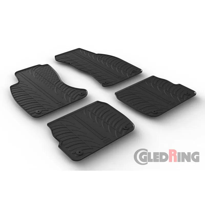 Gledring Audi A6 1997-2004 - Rubbermatten - Zwart