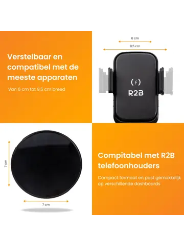 Telefoonhouder Auto Zuignap + Dashboardpad