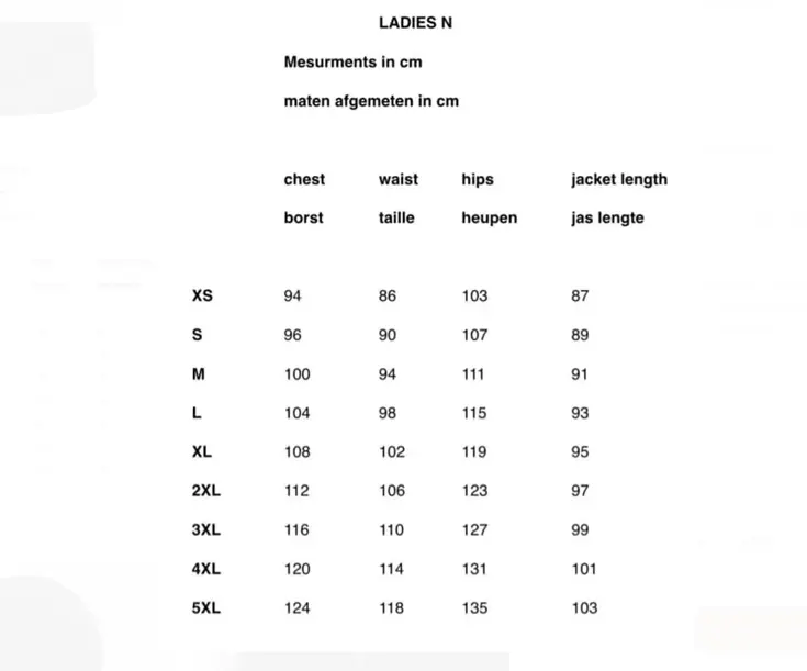 Ladies N - Jas dames - Lange parka