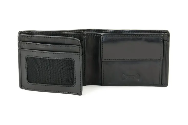 Wesley - Leren portemonnee - muntgeldvak