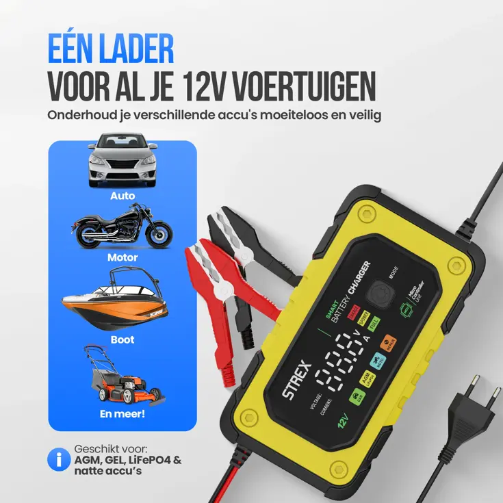 Acculader 12V 7A