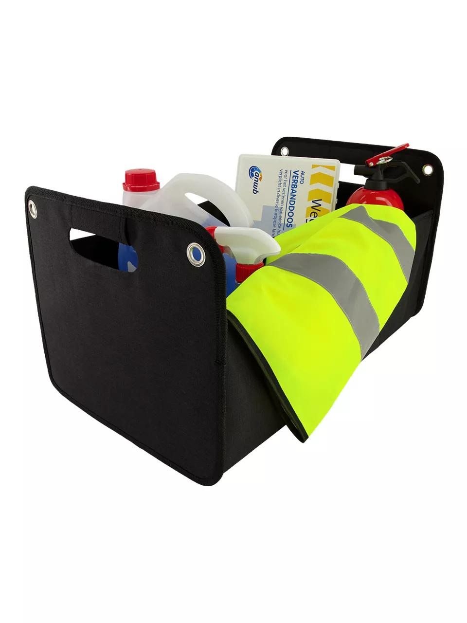 elthmpr Auto-kofferbakorganizer met klittenband, 4 stuks, kofferbak