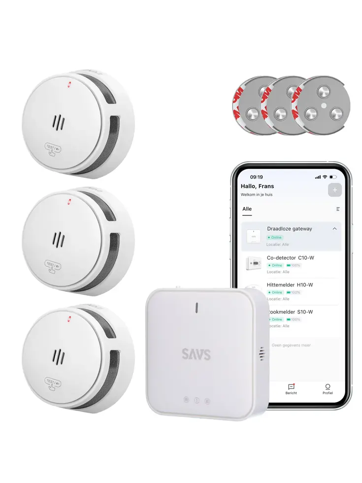 LinkSmart bundel 3 Rookmelders, 1 Gateway