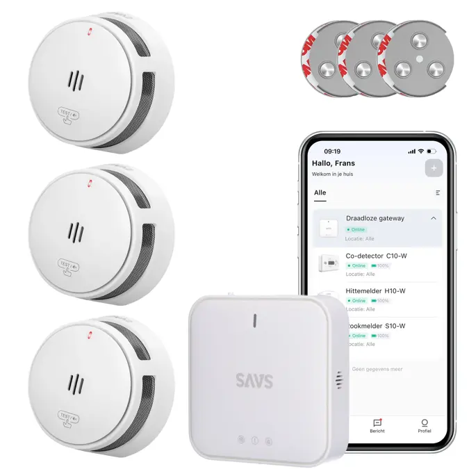 LinkSmart bundel 3 Rookmelders, 1 Gateway