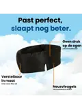 Zijden Slaapmasker - Zwart