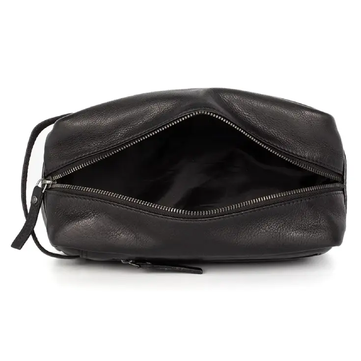 Pecos - Leren toilettas - 4 insteekvakken