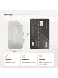Aluminium kofferlabels – 4 stuks – Zilver