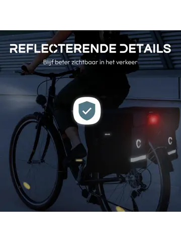 Craved Dubbele Fietstassen - 40 Liter