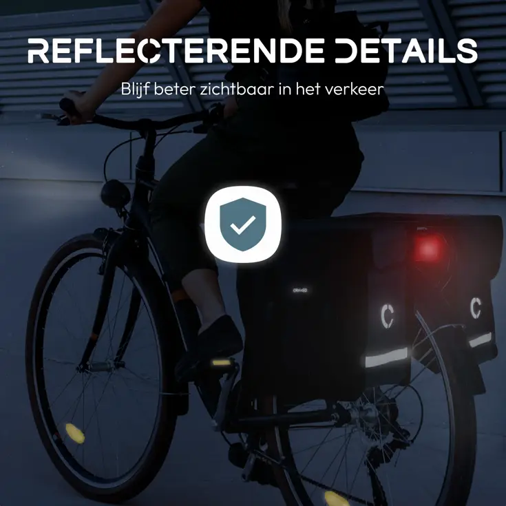 Craved Dubbele Fietstassen - 40 Liter
