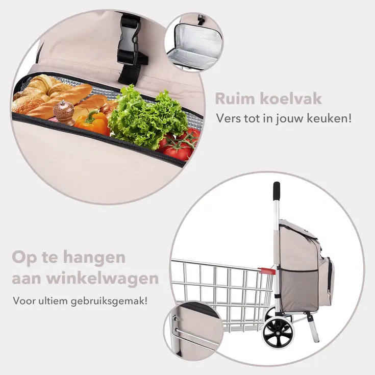 Boodschappentrolley 45L - Koelvak