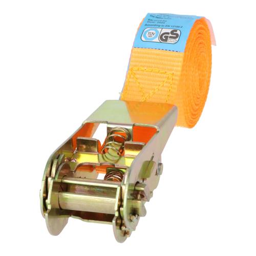 Spanband met ratel 5m, 25mm, 500kg belastbaar