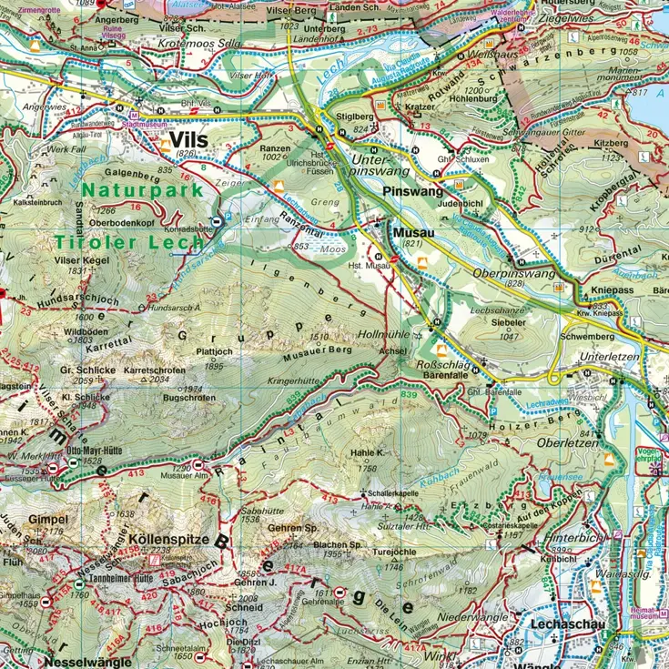 Wandelkaart WK5352 Tannheimer Tal