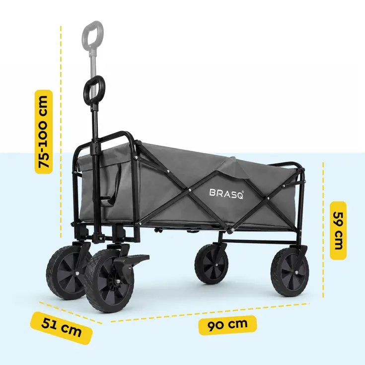 Bolderkar - Opvouwbaar - 80 KG