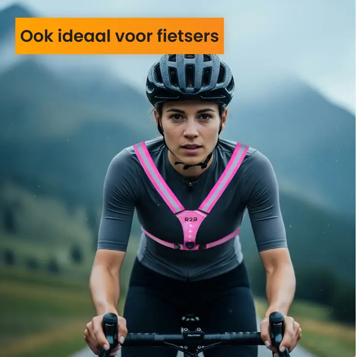 Hardloopvest met verlichting oplaadbaar