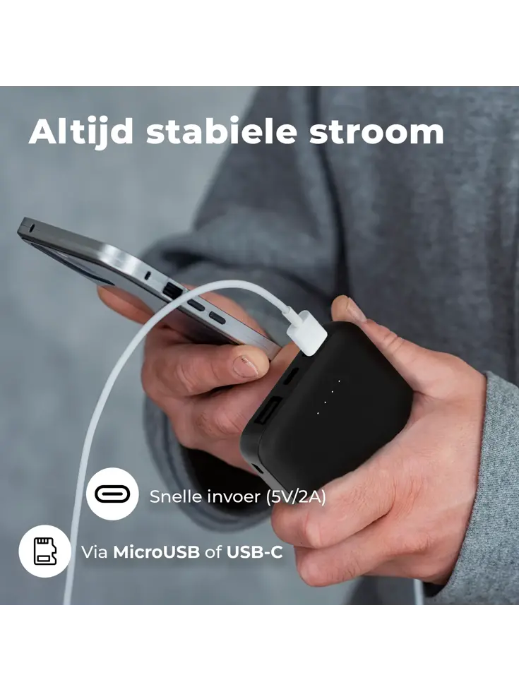 BS10010B Zwart Powerbank - 10.000 mAh
