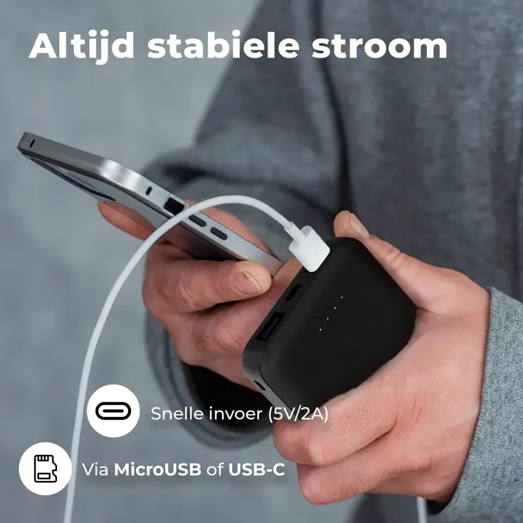 BS10010B Zwart Powerbank - 10.000 mAh