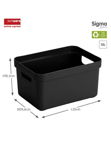 Sigma home - Opbergbox - 13L - 6-delig