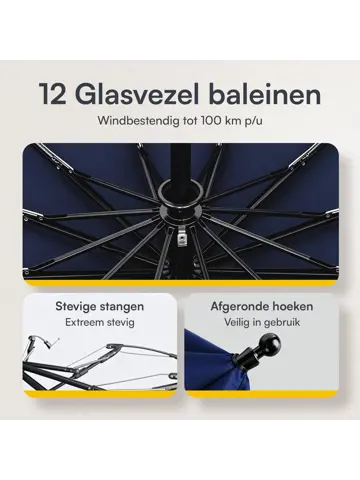 Stormparaplu met hoes