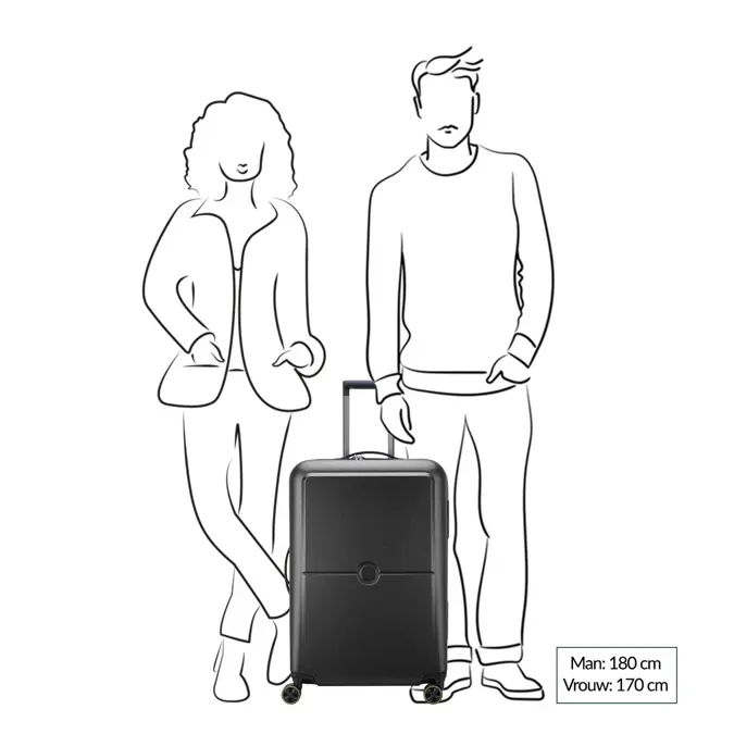 Delsey Turenne 2.0 Trolley M black |83 L