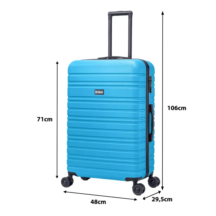 Reiskoffer L ABS 95L met TSA-slot en 360° wielen