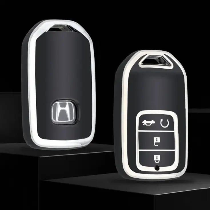 TPU Sleutelhoesje voor Honda zwart A4A