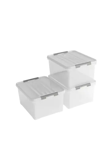 Curver Handy+ Opbergbox - 35L - 3 stuks