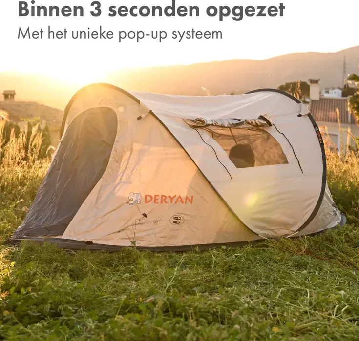 Dome Pop Up Tent - 2 Persoons - 2000MM waterkolom