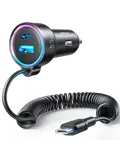 Bedrade USB-C Autolader - Zwart