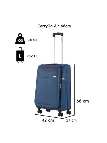 Air Zachte middenmaat koffer 66cm