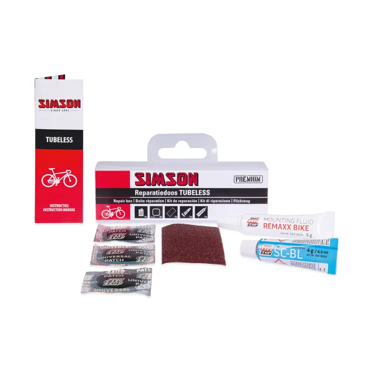 Reparatiedoos voor tubeless banden 5-delig
