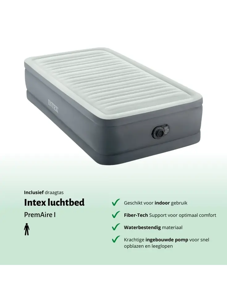 Luchtbed - Intex - 1P - 99x191 + Pomp