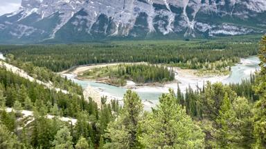 Banff Alberta Canada Hoodoo Viewpoint