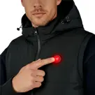 Infrarood Verwarmde Bodywarmer met Capuchon Heren