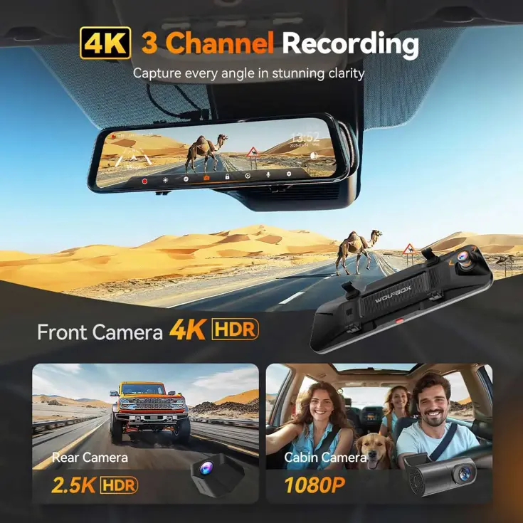 G900 Tripro cabin 3CH 4K Wifi GPS 256gb Mirror