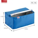 Square - Vouwkrat met koeltas - 46L antraciet