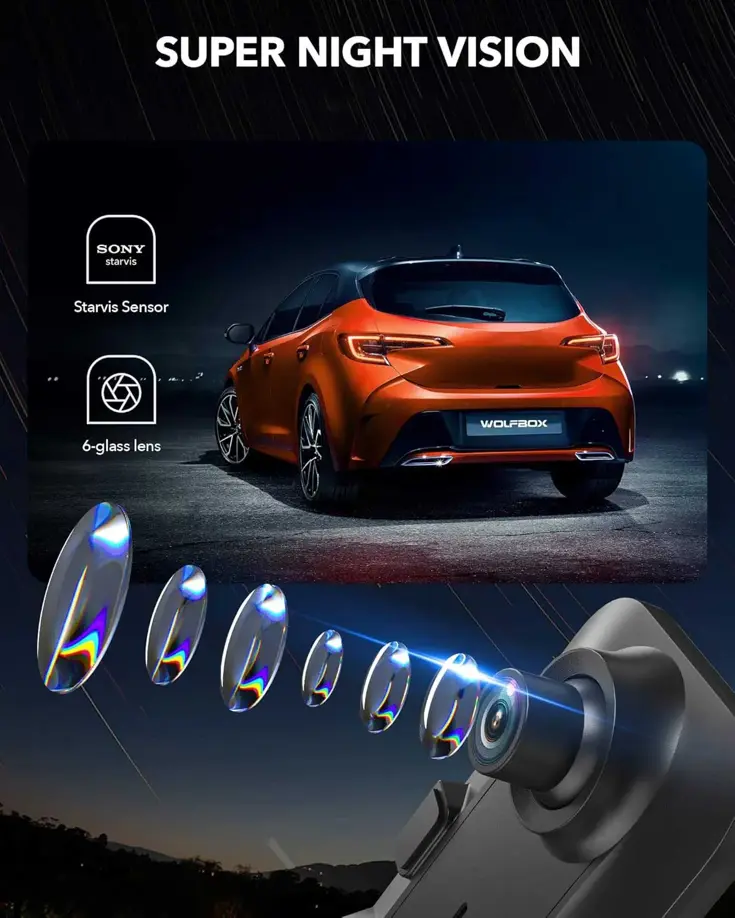 G840H 2K Wifi GPS 32gb Mirror dashcam