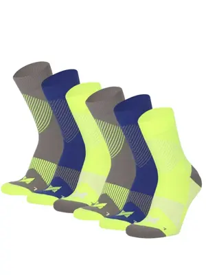 6 paar - Quarter Compressiesokken